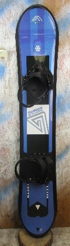 PLASTIC SNOWBOARD W/ BINDING-110CM